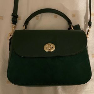 COACH Marlie Top Handle Leather Crossbody Satchel